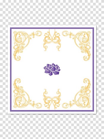 Floral design Frames Pattern, Paper Wedding Invitation transparent background PNG clipart