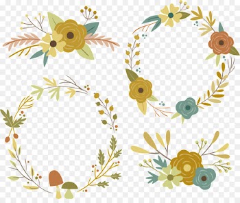 Floral design Garland Vector graphics Wreath Flower - advice ornament 