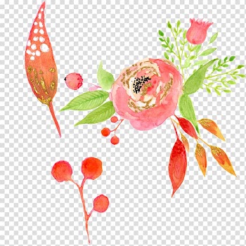 Floral design High-definition television Graphic design Template, Watercolor flowers transparent background PNG clipart