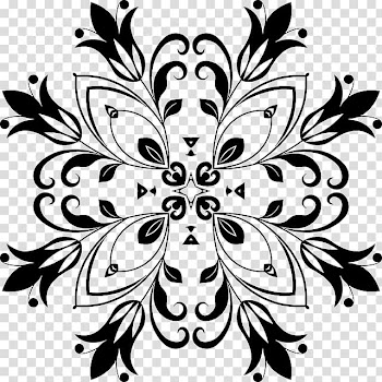 Floral design Interior Design Services , snowflake round frame transparent background PNG clipart