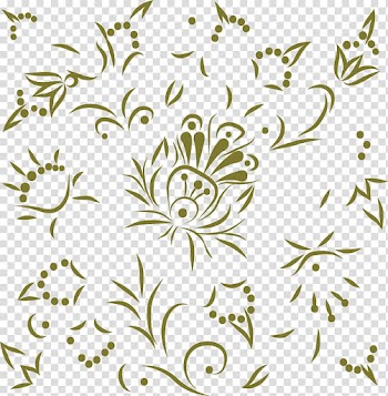 Floral design iPhone X Motif Flower Pattern, Hand painted green flowers transparent background PNG clipart