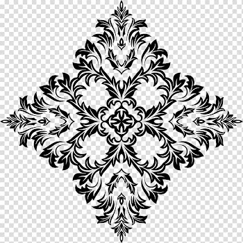 Floral design Line art, Lace Boarder transparent background PNG clipart