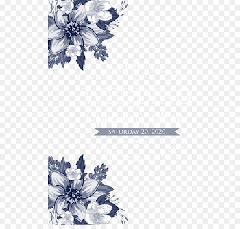 Floral design Monochrome Black and white Pattern - Vector flowers wedding invitations 