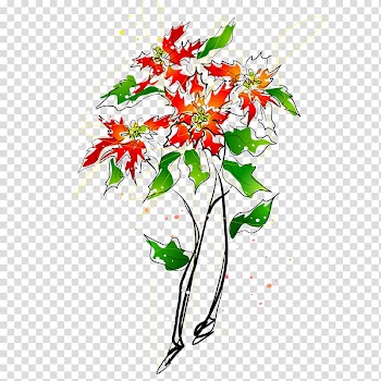 Floral design Painting Illustration, Drawing plant transparent background PNG clipart