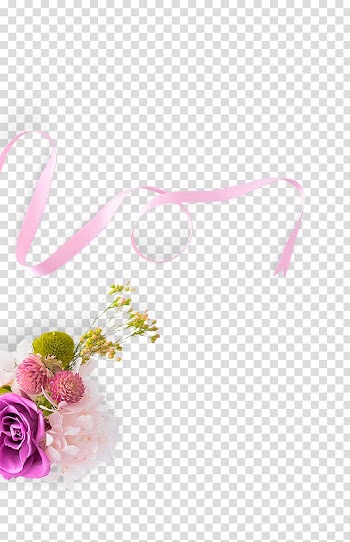 Floral design Petal Flower , Ribbon transparent background PNG clipart