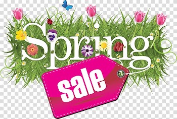 Floral design Sales , Spring Sale transparent background PNG clipart