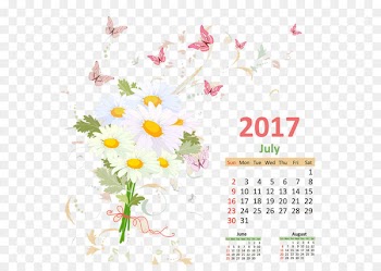 Floral design Text Flower Petal Pattern - calendar 