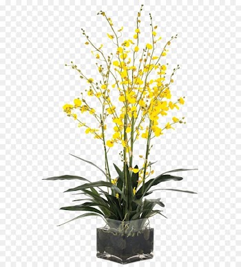 Floral design Vase Flowerpot - Yellow decoration flower vase mounted soft furnishings 