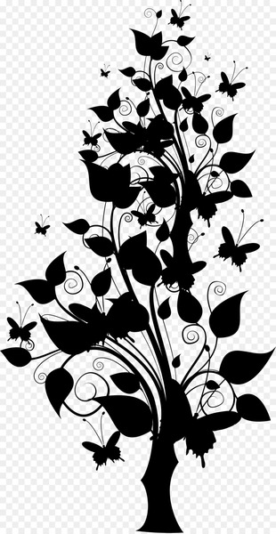 Floral design Visual arts Illustration Silhouette -  