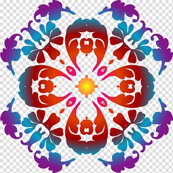 Floral design Visual arts Pattern, Dream colorful flowers transparent background PNG clipart