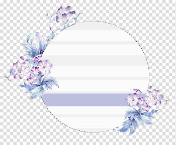Floral design Watercolor painting Cut flowers, ppt边框 transparent background PNG clipart