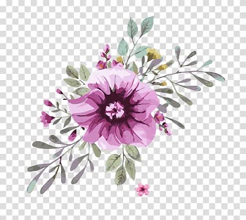 Floral design Watercolor painting, design transparent background PNG clipart