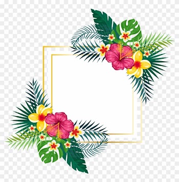Floral Design Watercolor Painting Flower - Summer Background Design