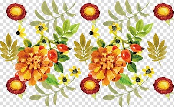 Floral design Watercolor painting, Oil painted flowers material transparent background PNG clipart