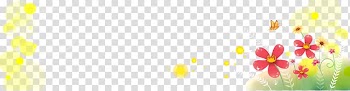 Floral design Yellow , Fantastic fresh banner creatives transparent background PNG clipart