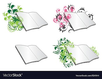 Floral diaries vector image