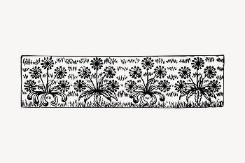 Floral divider clipart, flower illustration | Free Vector Illustration - rawpixel