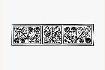 Floral divider clipart, vintage hand | Free Vector - rawpixel