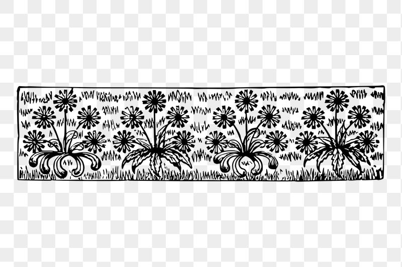 Floral divider png sticker flower | Free PNG - rawpixel