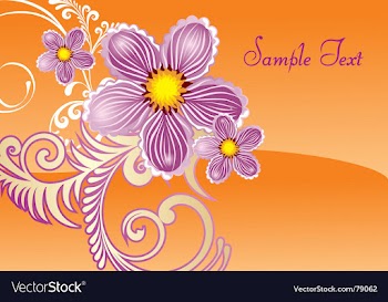 Floral document vector image