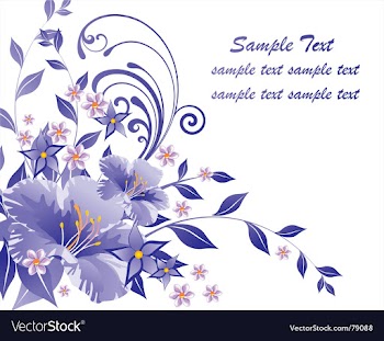 Floral document vector image