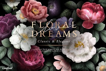 Floral dreams card | Free stock illustration - 582938