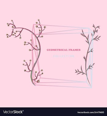 Floral elegant botanical card design with vector image
