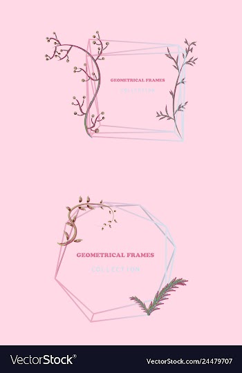Floral elegant botanical card design with vector image