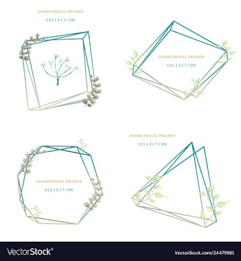 Floral elegant botanical card design with vector image