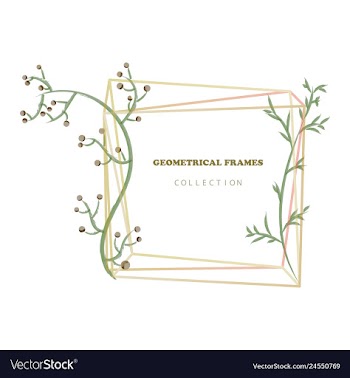 Floral elegant botanical card design with vector image