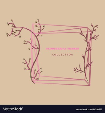 Floral elegant botanical card design with vector image