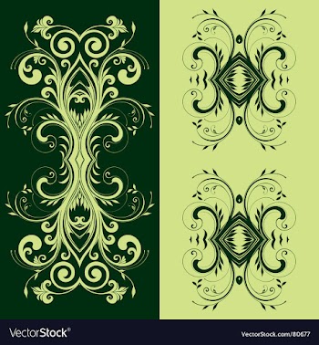 Floral element vector image