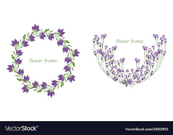 Floral elementscolorful floral collection with vector image