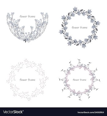 Floral elementscolorful floral collection with vector image