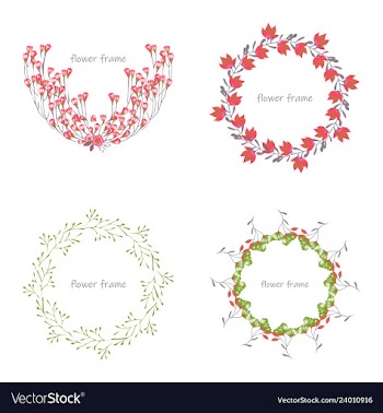 Floral elementscolorful floral collection with vector image