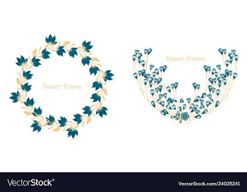 Floral elementscolorful floral collection with vector image