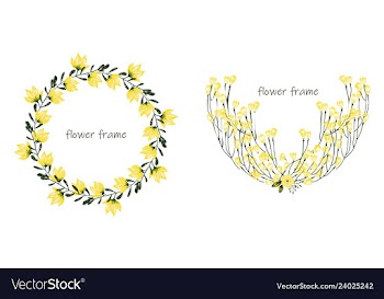 Floral elementscolorful floral collection with vector image