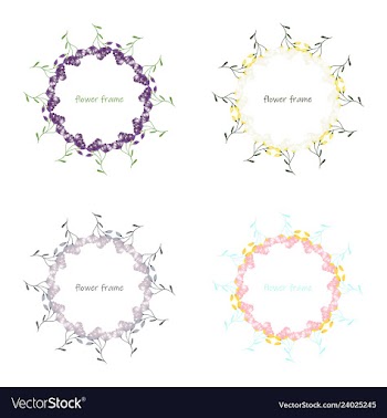 Floral elementscolorful floral collection with vector image