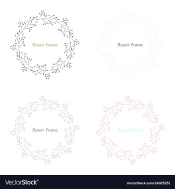 Floral elementscolorful floral collection with vector image