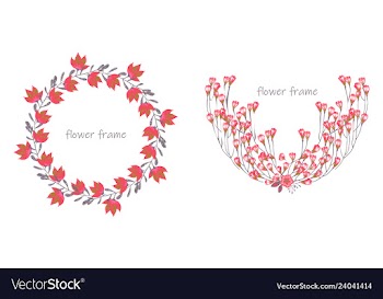 Floral elementscolorful floral collection with vector image