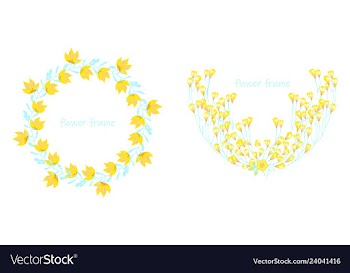 Floral elementscolorful floral collection with vector image