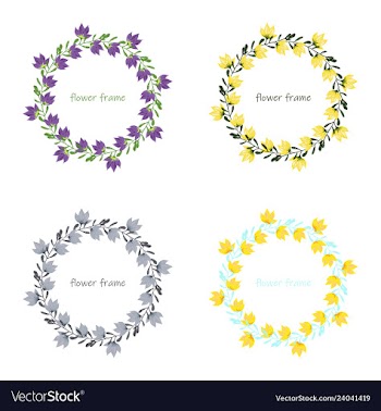 Floral elementscolorful floral collection with vector image