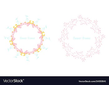 Floral elementscolorful floral collection with vector image