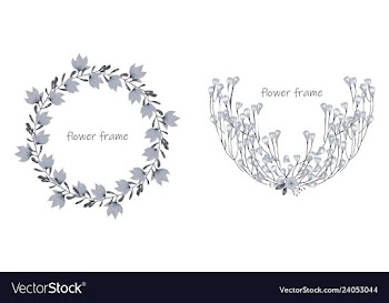 Floral elementscolorful floral collection with vector image