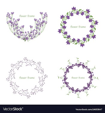 Floral elementscolorful floral collection with vector image