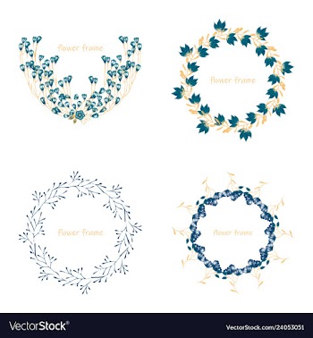 Floral elementscolorful floral collection with vector image