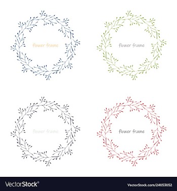 Floral elementscolorful floral collection with vector image