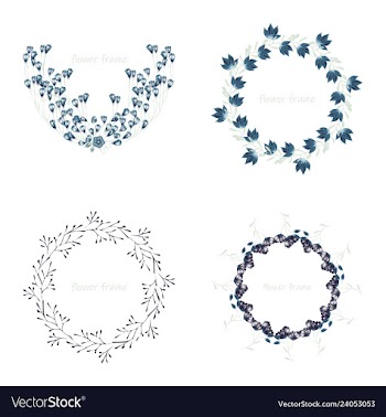 Floral elementscolorful floral collection with vector image