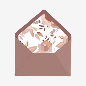 Floral envelope clipart, stationery illustration | Free Vector Illustration - rawpixel