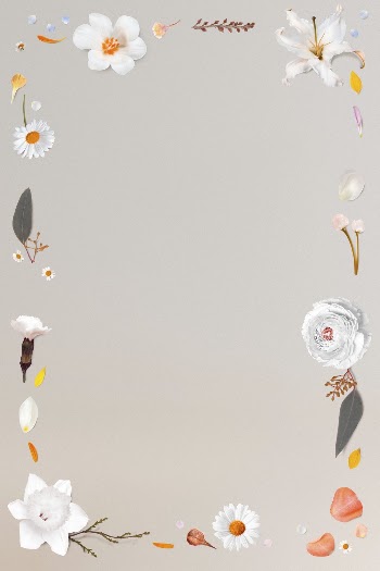 Floral frame background, flowers, botanical | Free Photo - rawpixel